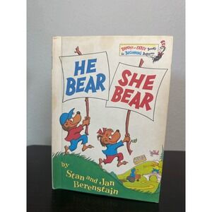 He Bear She Bear Berenstain Bright Early Beginner‎ Book Collectible